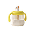 Kids' milk cup ppsu microwaveable baby drinking cup with straw - cartoon design