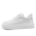 2025 spring new korean style trendy versatile white sneakers men's fashion athletic shoes lightweight lace-up casual shoes for students