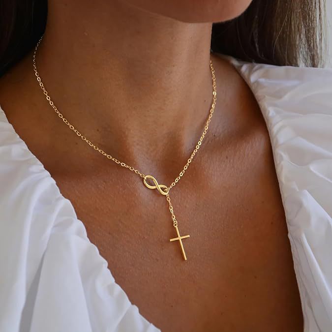 hot style casual digital 8-figure cross necklace jewelry fashion women's trendy hot clavicle chain