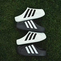 Step on shit feeling summer half drag shell toe half bag pvc toe cap slippers for men and women same style black and white trendyeasiest for matchoutwearins