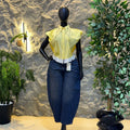 European and american cross-border women's fashion:  summer new arrivals - trendy striped, beaded, and patchwork design short-sleeve shirt