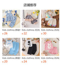 Kids clothing cross-border exclusive iexport fashion children's clothing new arrival children's red collar white t-shirt short skirt