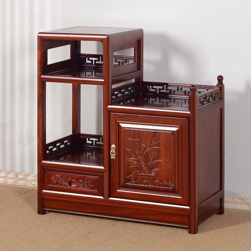 Living room tea cabinet old elm chinoiserie tea table solid wood sideboard sofa side cabinet restaurant wine cabinet locker
