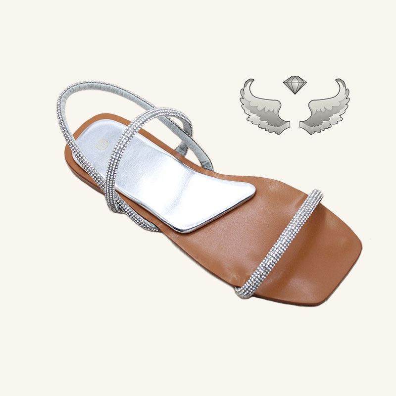 Madagascar Wholesale Direct Women's Shoes Craft Shoes Fashion Belt Diamond Sandals Outer Wear Women's Sandals