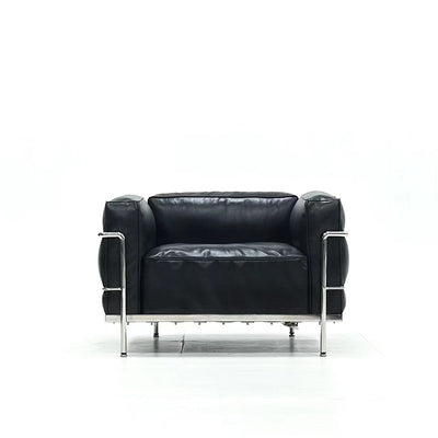 Lc3sofa original replica leather sofa medieval style bauhaus designer small apartment straight row single sofa
