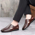 【military-grade leather shoes - premium quality】100% full grain cowhide leather, clearance sale! soft sole leather shoes for men, perfect for casual and business wear