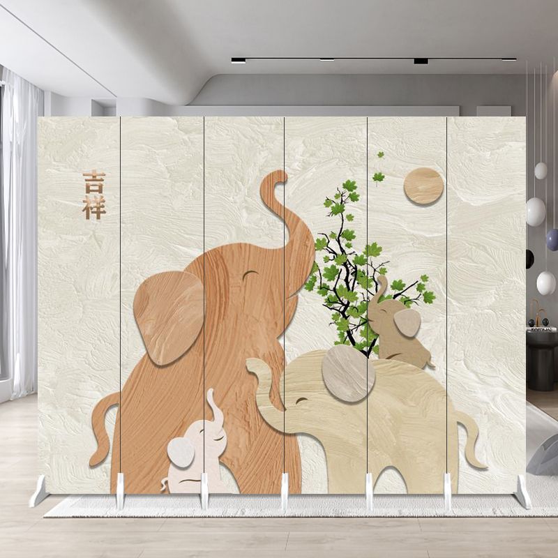 Screen partition cream style beauty salon small apartment persimmon persimmon bedroom office hotel live broadcast mobile folding