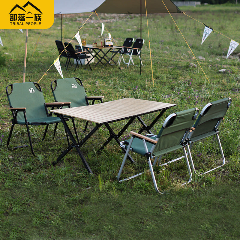 Tribal foldable chair outdoor foldable chair kermit chair picnic chair portable table and chair beach chair camping chair