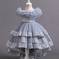Performance costumes, wedding dresses, large tails, puffy mesh skirts, dresses, children's clothing, popular kids princess dresses for girls