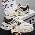 Men's athletic shoes - spring new arrivals: trendy, versatile, height-increasing, non-slip, thick-soled, wear-resistant, casual sneakers - dad shoes for men
