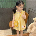 Summernew arrivalkids baby girl princess jumpsuit girl summernew arrival style small flying sleeve embroiderdress summer