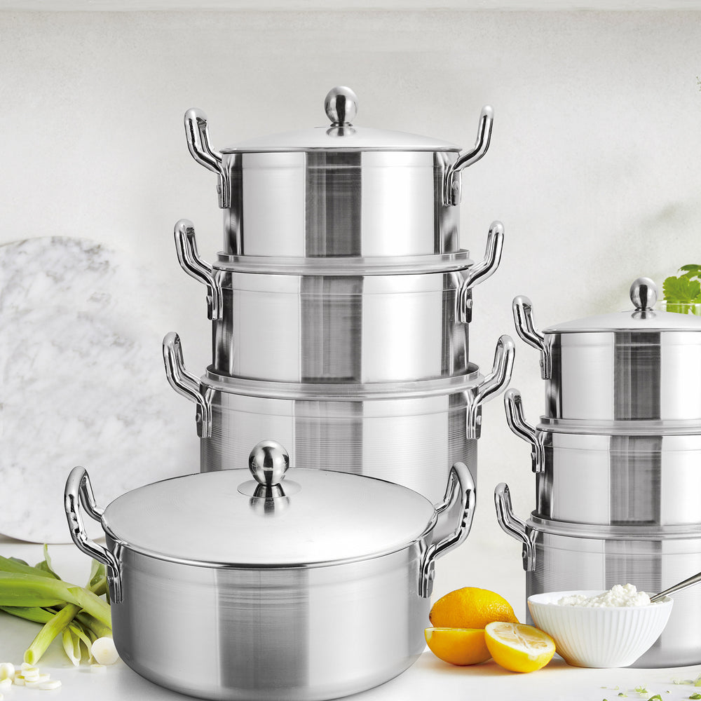 hot product aluminum pot 16-28cm thinning sanded aluminum soup pot commercial hotel cookware pot set pot stew pot