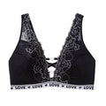 fashionlacesexy bottom women's plus sizeintimates thin breathable beautiful back plaidplus size bra