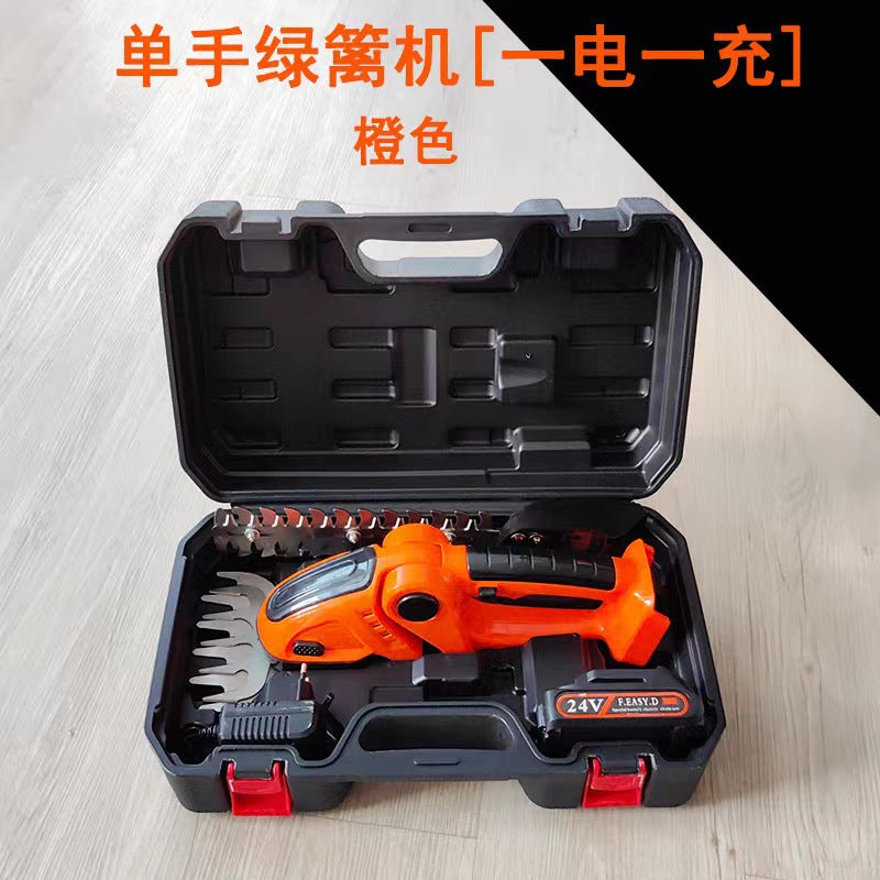 For homelithium battery handheld hedge trimmer mini electric hedge trimmer lawn mower fence shear trimmer pruning shears tool