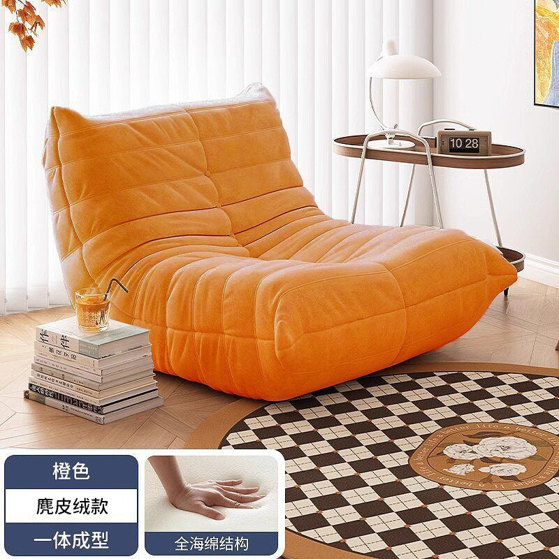 [compressed version] lazy sofa caterpillar sofa chair single small sofa tatami balcony leisure lounge chair