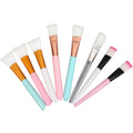 Beauty silicone brush facial mask brush makeup brush soft bristle head brush mud mask beauty tool fan-shaped fruit acid brush