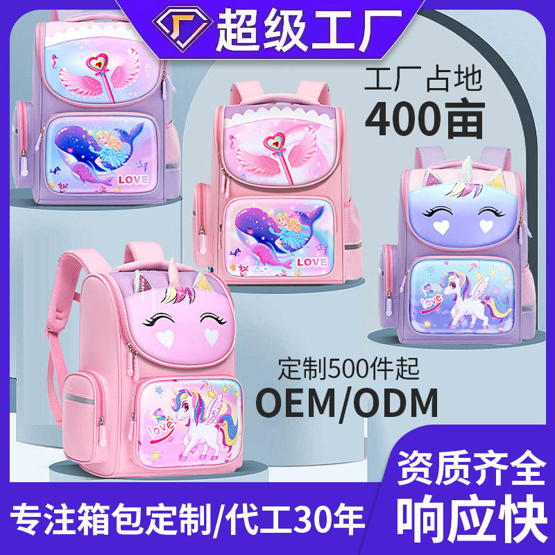 New kids' backpack - lightweight, spine-supporting schoolbag for elementary school students, grades 1-6, cute space-themed design for boys and girls