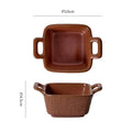 Retro ceramic for home small dipping dish japanese style double-ear side dish restaurant dessert pastry dish ceramic dish flavor dish