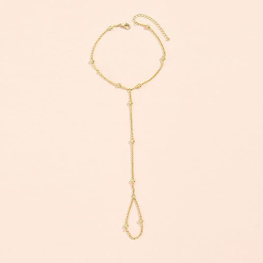 New amazon cross-border fashion niche style women's gold finger chain