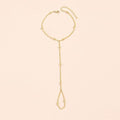 New amazon cross-border fashion niche style women's gold finger chain