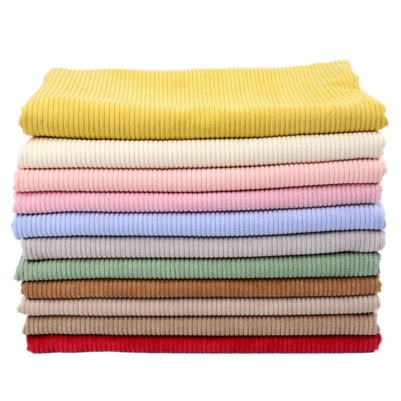 Cotton 8 corduroy fabric 8 pits non-elastic pure cotton corduroy fabric luggage throw pillow handbag clothing pants