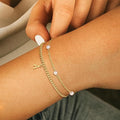K-style dongdaemun insniche style hot-selling accessories elegance ball chain anklet for women easiest for match ball chain pearl anklet