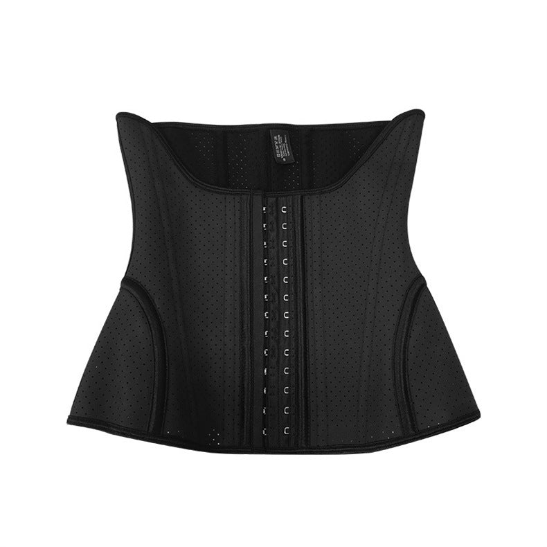 Breathable postpartum belly wrap - shaping, slimming, and sweat-wicking waist trainer with mesh backing