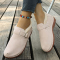 summer new arrival: wholesale plus-size women's casual comfort slip-on fuzzy slippers for export