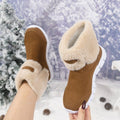 Exportexport maomao mouth snow boots winternew arrivalthick soleplus sizefleece-linedthickenedheattech cotton shoes for women