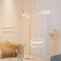 Rattan french cream style floor lamp living room sofa side atmosphere bedroom bedside vertical table lamp popularb&b style