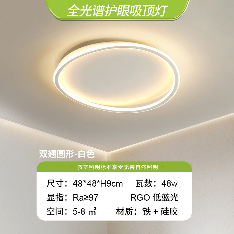 Full Spectrum Ceiling Light Bedroom Light Minimalist Rectangle Modern Simple Nordic Lighting Home Zhongshan Living Room Main Light