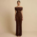 fashion style women's clothing autumnew arrival one shoulder see-through sexylace slit silm hip-hugging dress for women