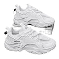 Men's winter breathable 2025 new casual black sneakers mesh thick sole height increasing dad work safety shoes
