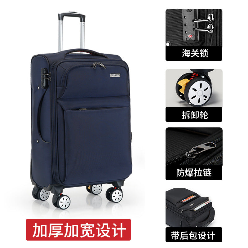 Oxford cloth trolley case, men's and women's universal wheel 20 inches 24 travel box password luggage, canvas case, large capacity 32