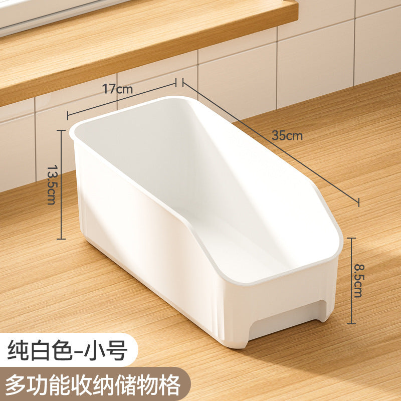 Large capacity kitchen seasoning refrigerator sundries storage box fruit and vegetable finishing storage box food grade drawer storage basket