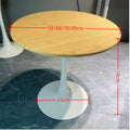 Minimalist tulip white table - ideal for meetings, coffee shops, milk tea shops, dining, home use, and balconies. wholesale direct from the manufacturer
