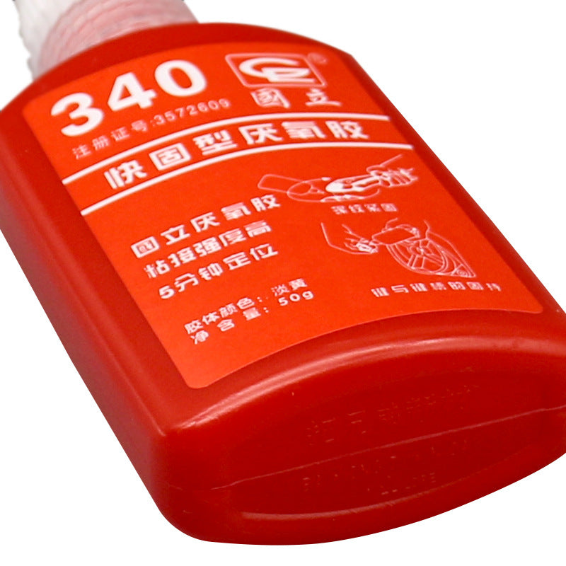 Anti-loosening Universal Rose Plastic National 340 Metal Tight Transparent 340 Thread Locking Adhesive 340 Anaerobic Glue