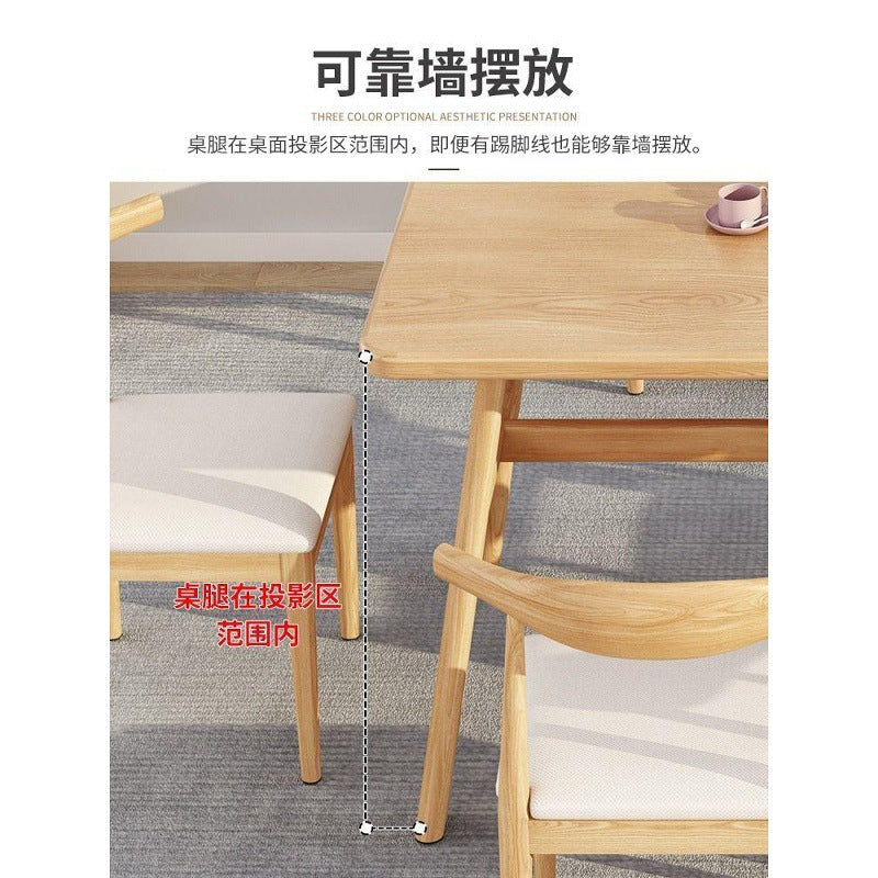 Dining table small apartment for home modern casual dining table and chairs commercial fast food restaurant table and chair combination dining table rectangular table