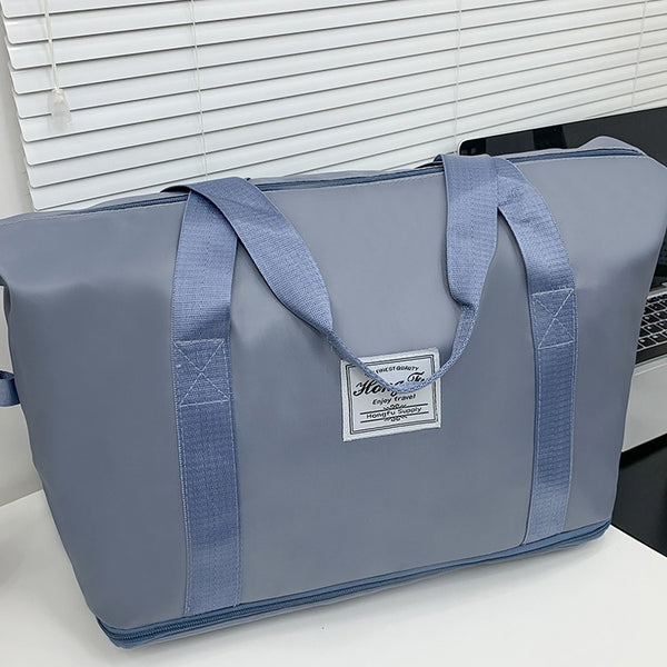 Foldable travel bag Women's short-distance portable large-capacity fitness bag Lightweight maternity storage Business trip luggage bag
