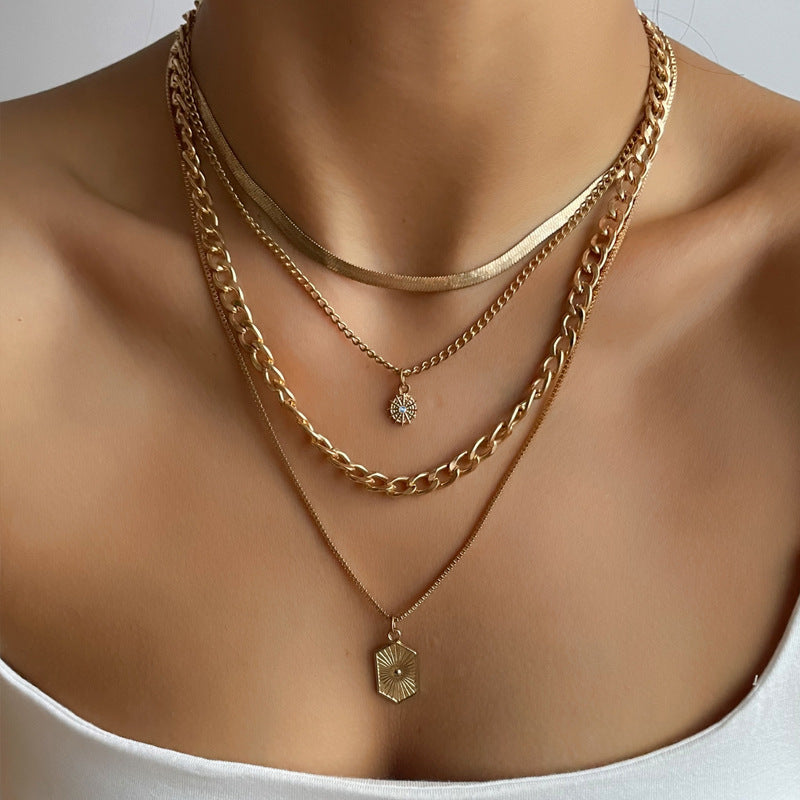 Long necklace wholesale european and american cross-border jewelry accessories women's high-end accessible luxury sweater necklace autumn and winter niche clavicle chain