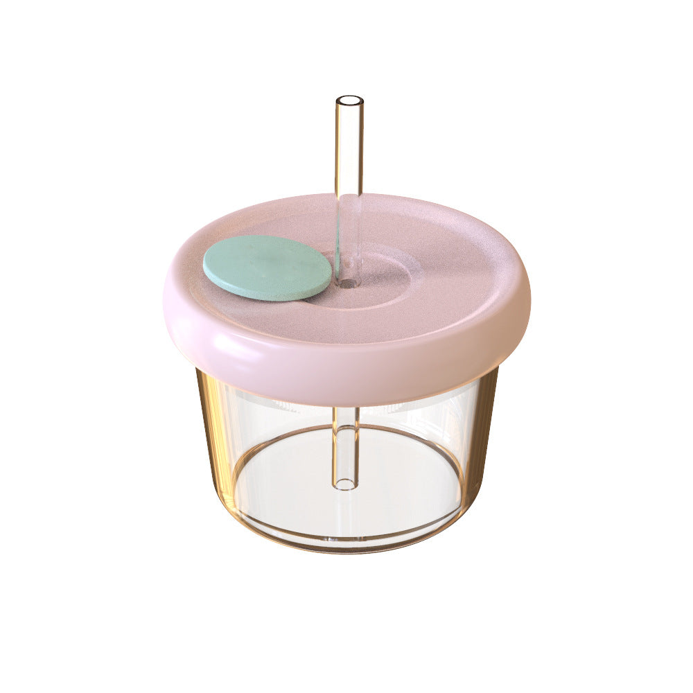 Kids glass food supplement box silicone fresh lid portable tableware box baby jam box snack box can be steamed and cooked wholesale