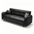 Cat scratch leather sofa bed modern casual small apartment living room straight row sofa three-stop backrest multi-functional foldable sofa