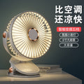 multifunctional night light clip fan - usb rechargeable portable mini fan for students, dorms, and quiet operation