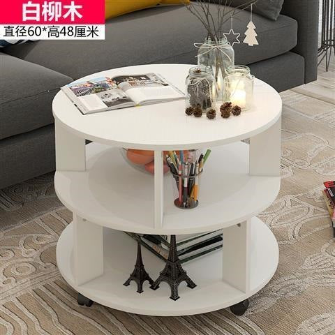 Living room coffee table for home office tempered glass tea table casual italian small apartment double-layer rectangular tea table
