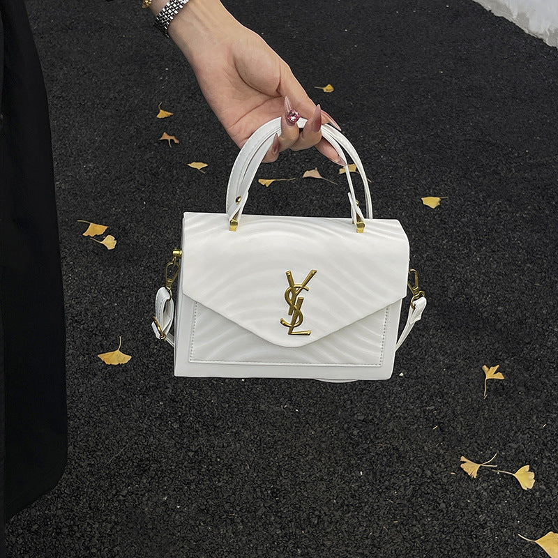 2025 new women's retro small square bag ladies shoulder crossbody commuter messenger bag trendy letter box bag - export quality