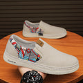 2026 spring canvas sneakers casual board shoes ethnic style men's slip-on lazy old beijing cloth shoes trendy men's footwear