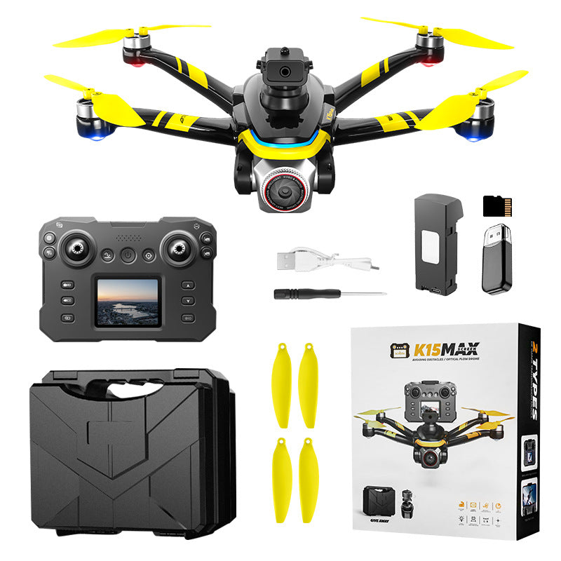 K15 max drone: custom brushless motor, screen remote control, hd aerial photography, extended flight time rc aircraft
