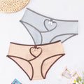 exclusive pure desire breathable plaid butt lifting cotton underwear women's low-waist ribbed cut out color matching women's underwear