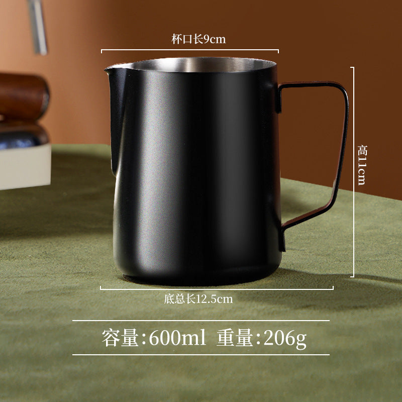 304 stainless steel tip latte art cup with scale italian latte art cylinder milk frother coffee utensils milk jug milk foam