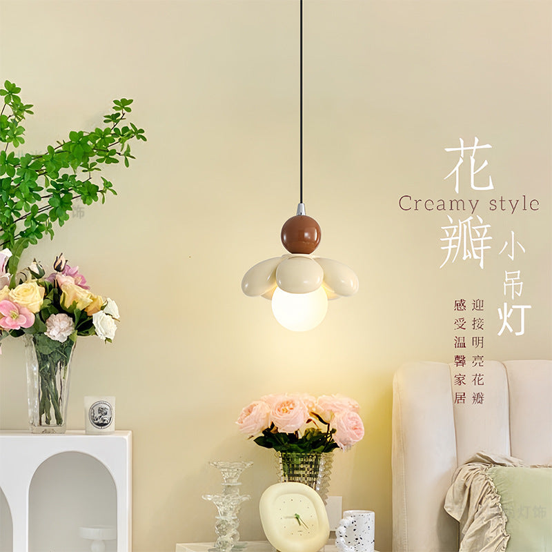 Walkway corridor flowers simple creative cream wind children's room bedside small chandelier eye protection energy saving bedroom chandelier
